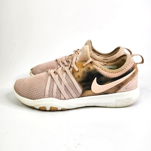 Nike Free TR 7 Running Shoes Womens Size 8.5 Sneakers 904649-600 Pink - Picture 1 of 14
